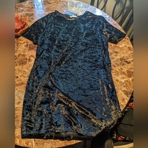 Velvet T Shirt Dress